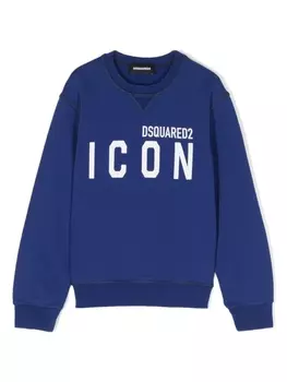 Dsquared2 толстовка с принтом Icon, синий