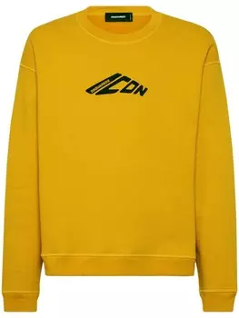 DSQUARED2 толстовка с принтом Icon, желтый