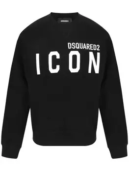 Dsquared2 толстовка с принтом логотипа DSQUARED2, черный