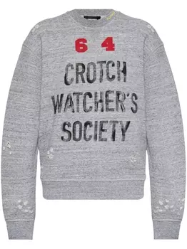 DSQUARED2 толстовка с принтом, серый