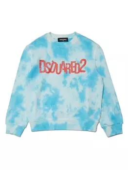 Dsquared2 толстовка с принтом тай-дай, синий