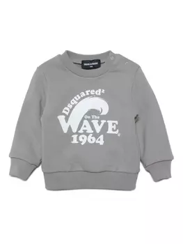 Dsquared2 толстовка с принтом Wave, серый