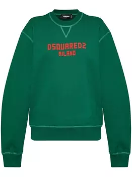DSQUARED2 толстовка с принтом, зеленый