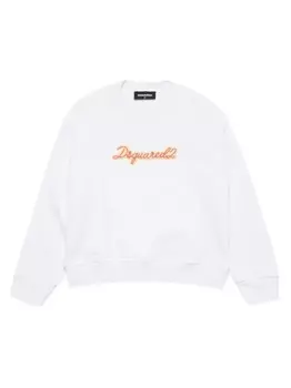 Dsquared2 толстовка с вышитым логотипом, белый