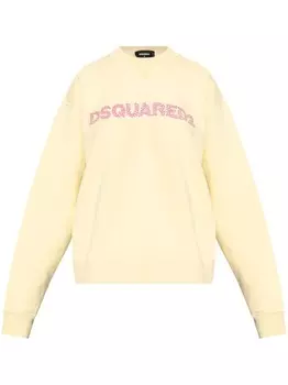 Dsquared2 толстовка с вышитым логотипом DSQUARED2, желтый