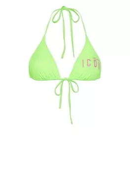 Dsquared2 топ бикини Be Icon, зеленый