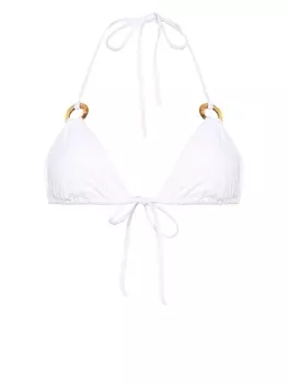 Dsquared2 топ бикини с треугольными чашками, белый
