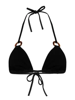 Dsquared2 топ бикини с треугольными чашками, черный