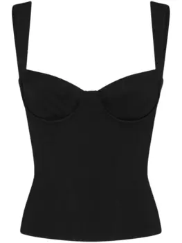 Dsquared2 топ-корсет с логотипом, черный