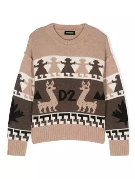 Dsquared2 топ Maglia с длинными рукавами, нейтральный цвет