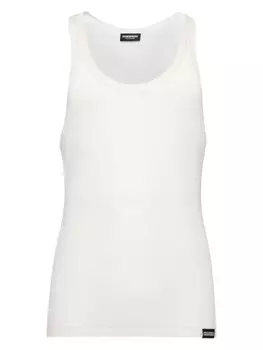 DSQUARED2 топ с логотипом, белый
