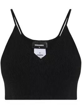 Dsquared2 топ с логотипом DSQUARED2, черный