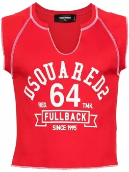 Dsquared2 топ с логотипом, красный