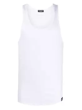 DSQUARED2 топ в рубчик, белый