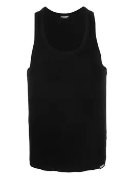 DSQUARED2 топ в рубчик, черный