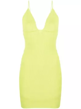 DSQUARED2 трикотажное платье с V-образным вырезом