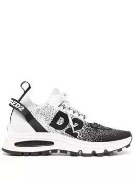 Dsquared2 трикотажные кроссовки, черный