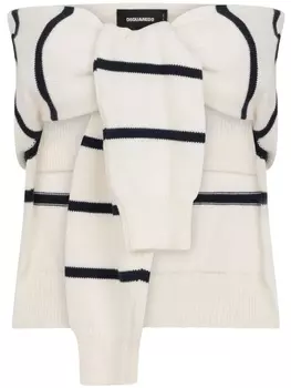 Dsquared2 трикотажный топ без бретелей, белый