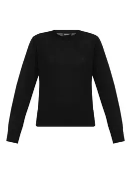 DSQUARED2 трикотажный топ с длинными рукавами, черный