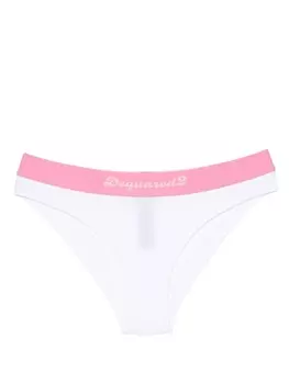 Dsquared2 трусы-брифы с логотипом, белый