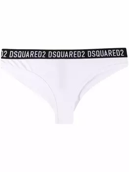 Dsquared2 трусы-брифы с логотипом, белый