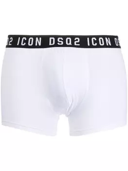 Dsquared2 трусы-брифы с логотипом, белый