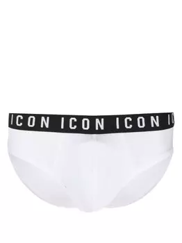 DSQUARED2 трусы-брифы с логотипом, белый