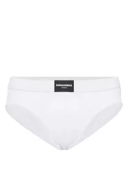 DSQUARED2 трусы-брифы с логотипом, белый