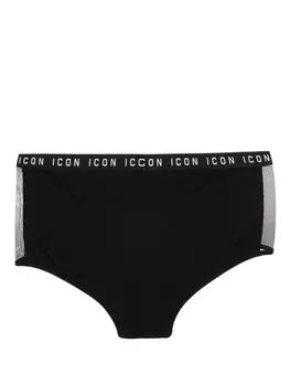 Dsquared2 трусы-брифы с логотипом, черный