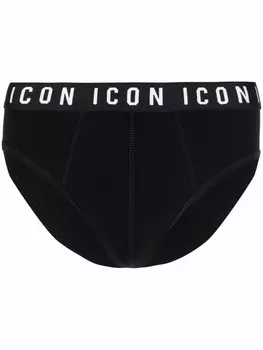 DSQUARED2 трусы-брифы с логотипом Icon, черный