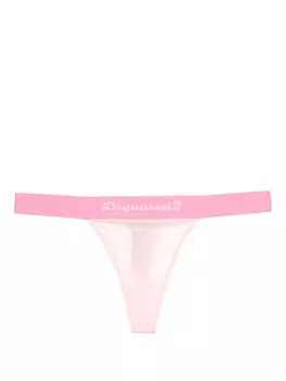 Dsquared2 трусы-стринги с логотипом, розовый