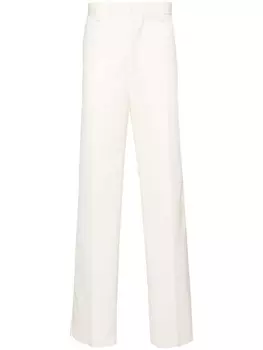 Dsquared2 твиловые брюки прямого кроя, белый