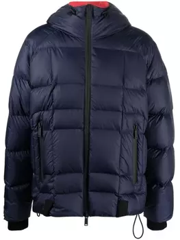 Dsquared2 two-tone quilted down jacket, синий