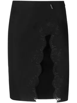Dsquared2 юбка из вирджинской шерсти, черный