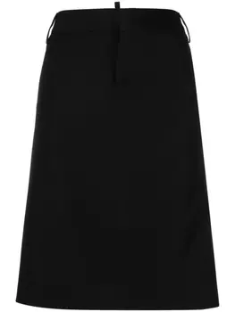 Dsquared2 юбка-карандаш из вирджинской шерсти, черный