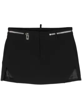 Dsquared2 юбка мини Icon с молнией, черный