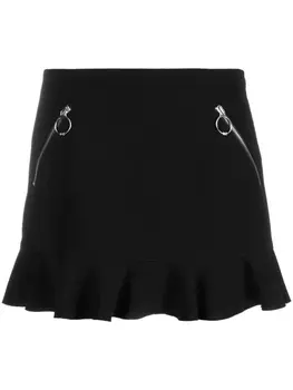 Dsquared2 юбка мини с молниями, черный