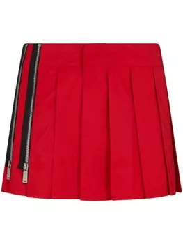 Dsquared2 юбка со складками, красный