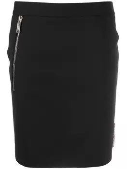 Dsquared2 юбка узкого кроя с логотипом, черный