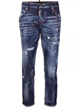 Dsquared2 укороченные джинсы, синий