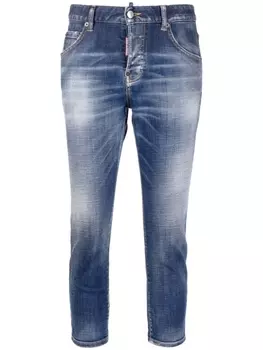 Dsquared2 укороченные джинсы, синий