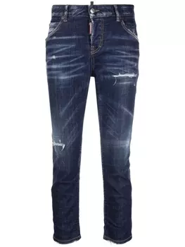 Dsquared2 укороченные джинсы скинни Jennifer, синий
