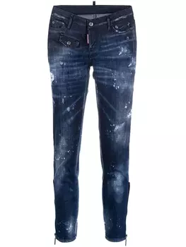 Dsquared2 укороченные джинсы скинни Jennifer, синий