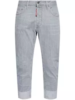 Dsquared2 укороченные джинсы Tidy Biker, серый
