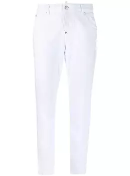 Dsquared2 укороченные джинсы White Bull, белый