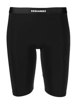 Dsquared2 укороченные легинсы с логотипом, черный
