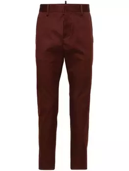 Dsquared2 узкие брюки Cool Guy средней посадки, красный