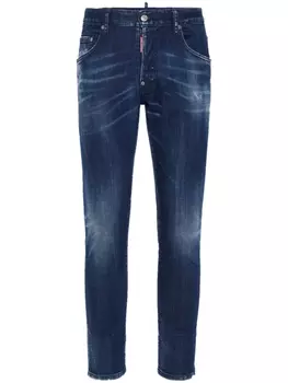 DSQUARED2 узкие джинсы из эластичного хлопка, синий