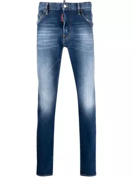 Dsquared2 узкие джинсы с пятью карманами, синий