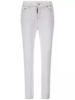 DSQUARED2 узкие джинсы с высокой посадкой, белый